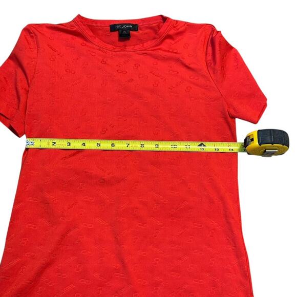 Red St John Logo T Shirt Size XS Women - Picture 6 of 8